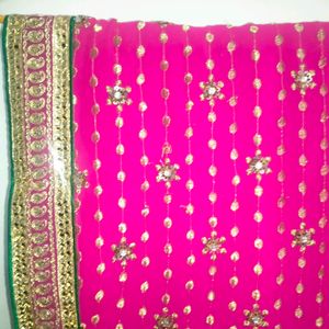 Pink Heavy Saree For Wedding