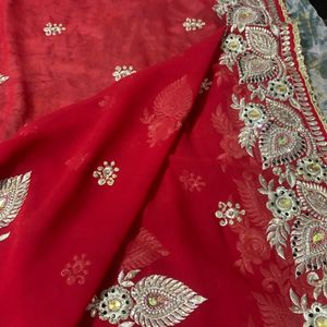 Beautiful Red Dupatta