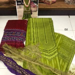 Unstitched Pashmina Winter Pakistani Suit