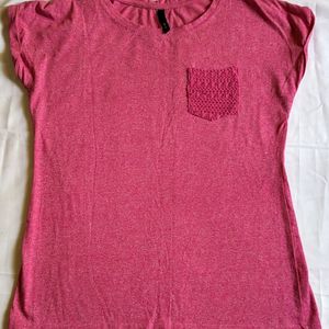 Cute Baby Pink Women T-shirt