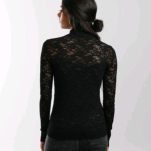 Black Net Top Stylish