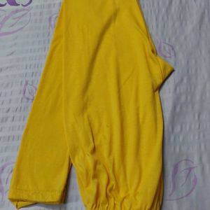 Western Wear Leggings ( LEMON YELLOW )