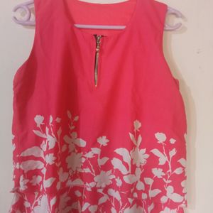 Pink Sleeveless Top