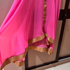 PINK ETHNIC GOWN DRESS