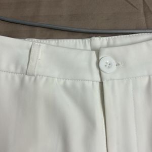 Mango white formal pant