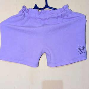 Kids Lavender Shorts(3-5year)