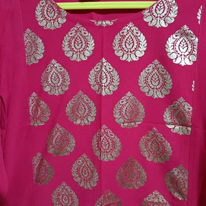 New Rose Pink Festive Kurti