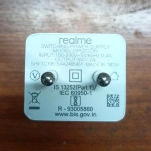 Realme Fast Charger, phone charger, Adaptor, cable