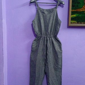 Fabulous Grey Jumpsuit For Girls And Women's