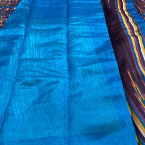 Purple And Blue Daily Wear Saree