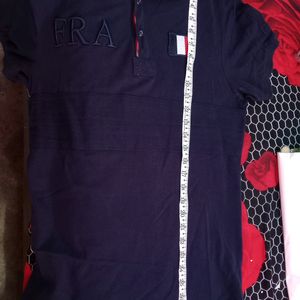 ZARA MAN Navy Blue Men's Tshirt