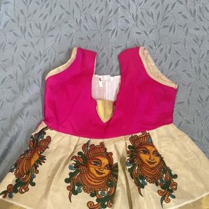 Beautiful Onam Spcl Frock For Kids