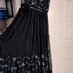 Beautiful Black Long Frock