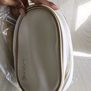 Lakme White Makeup Pouch