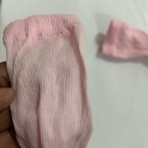 Baby Pink Colour Socks