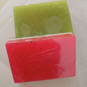 Handmade Tricolour - Watermelon Soap