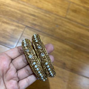 🎊SALE🎊2/4 New Pearl & Stone 2pc Kadha Set