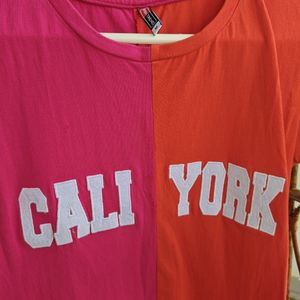 Trendy Pink And Orange Top