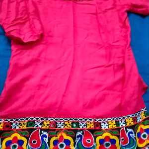 Gujarati Thread Work Kurti