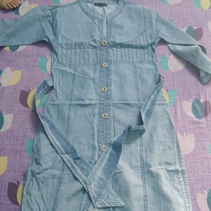 Denim Kurta For Fomal Wear