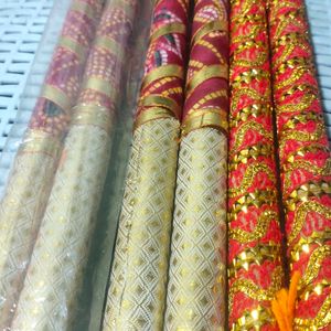 New Garba 3 Pair Sticks Dandiya Total 6