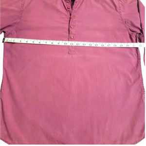 Men Solid Purple Short Kurta