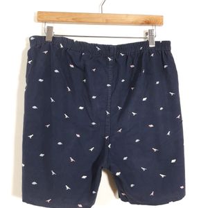 Navy Blue Printed Short ( Men's )