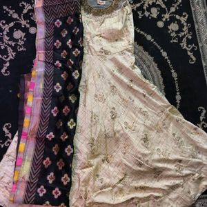 Ethic Gowns With Dupatta