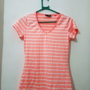 Pink Stripped T-shirt :)