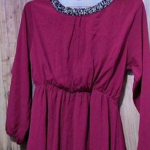 Beautiful Wine colour Dress