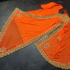 Handwork Stitched Kurata With Heavy Work Dupatta