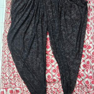 Black And Gold Salwar