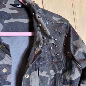 Camo Studded Jacket