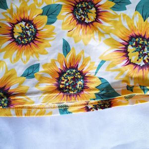 Shein Sunflower Crop Top