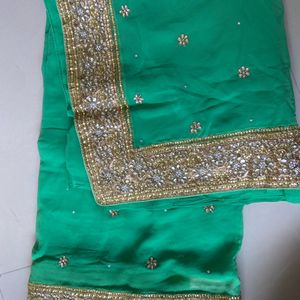 Sea Green Saree