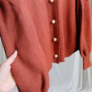 Korean Pearl Buttons Cardigan