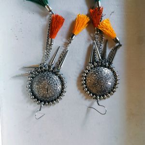 Oxidised Earring