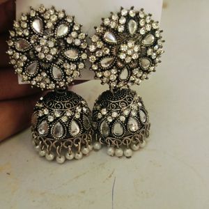 Silver  Colour Earrings