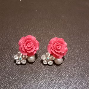 rose earrings