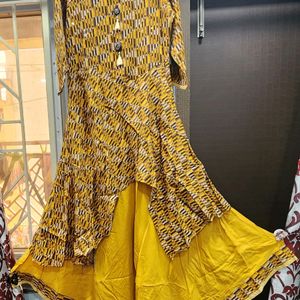 Multi-layered Kurti- Yellow