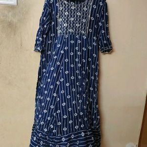 Blue Anarkali Kurta