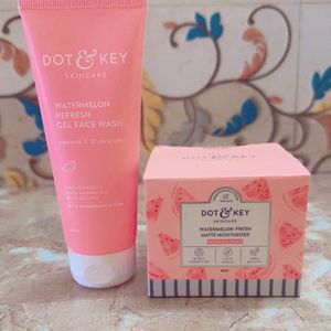 Dot&key Watermelon Moisturizer & Face Wash Combo