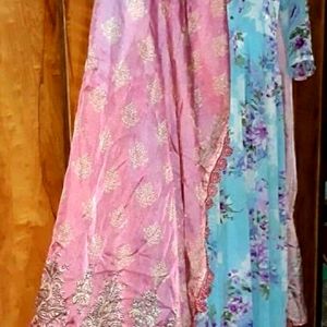 Pakistani Full Length Neyra Cut Dress With Dupatta