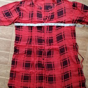 Red Daily Wear Tunic