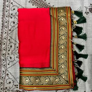 Beautiful Border Saree