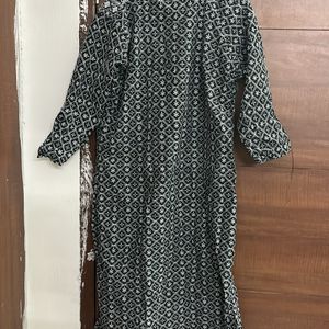 Black Chikankari Kurta