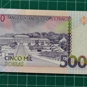 🔥Rare Sao Tome Principe 5000 Dobras UNC Note🔥