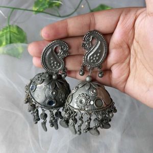 Oxidised  Jhumka