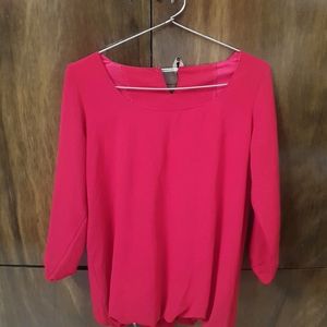 Hot Pink M Size Causual Geaogate Top