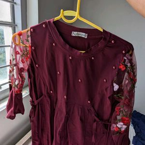 Maroon Top